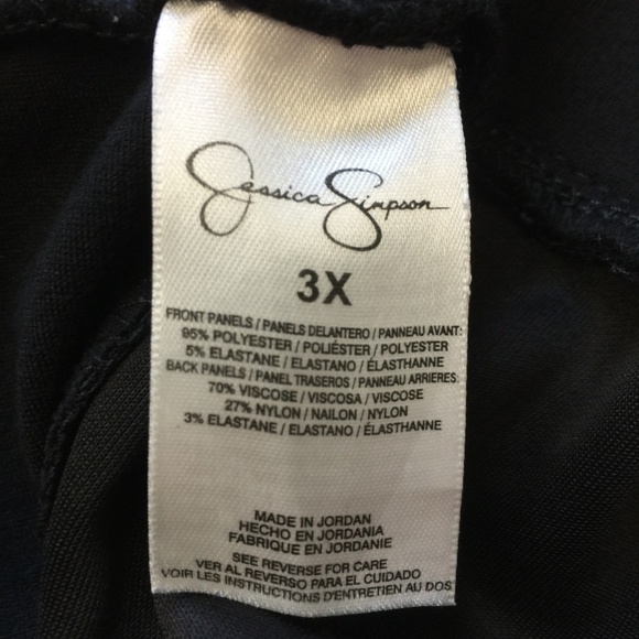 JESSICA SIMPSON Black Leggings 'Aaron' 3X EUC - Picture 6 of 8
